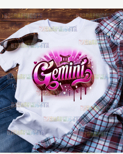 GEMINI-PRINTED AIRBRUSH SHIRTS