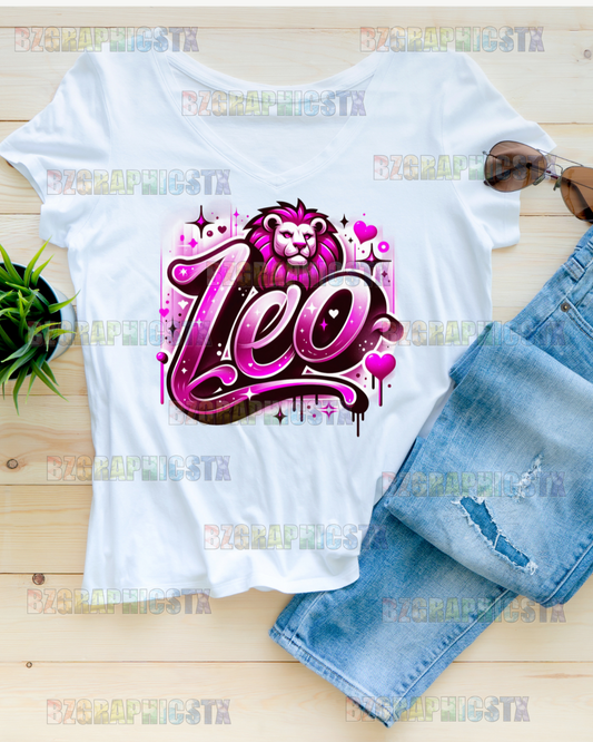 LEO-PRINTED AIRBRUSH SHIRTS