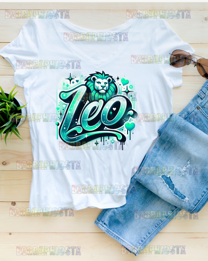 LEO-PRINTED AIRBRUSH SHIRTS