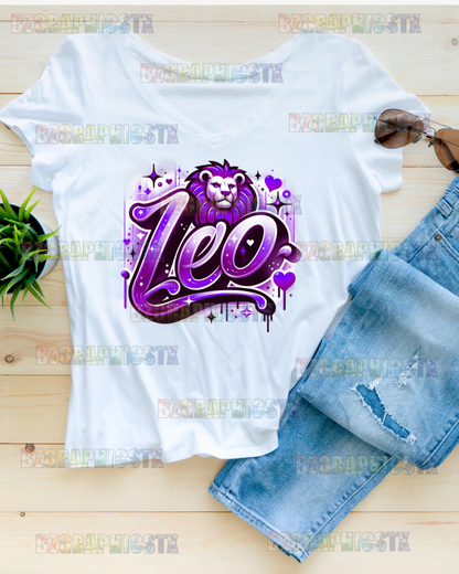 LEO-PRINTED AIRBRUSH SHIRTS