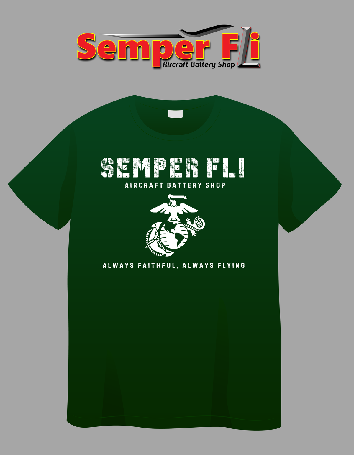 Semper Fli Eagle, Globe & Anchor T-Shirt