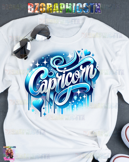 CAPRICORN-PRINTED AIRBRUSH SHIRTS (STYLE1)