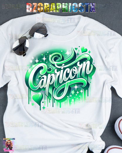 CAPRICORN-PRINTED AIRBRUSH SHIRTS (STYLE1)