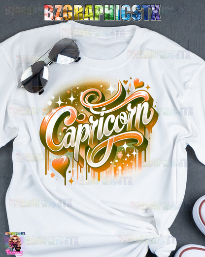 CAPRICORN-PRINTED AIRBRUSH SHIRTS (STYLE1)