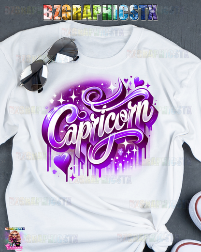 CAPRICORN-PRINTED AIRBRUSH SHIRTS (STYLE1)
