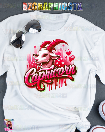 CAPRICORN-PRINTED AIRBRUSH SHIRTS (STYLE 3)