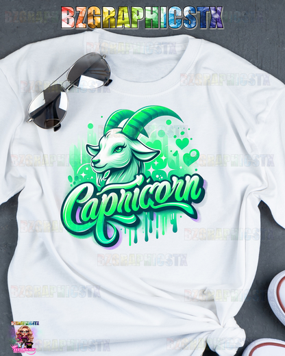CAPRICORN-PRINTED AIRBRUSH SHIRTS (STYLE 3)
