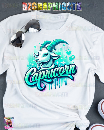 CAPRICORN-PRINTED AIRBRUSH SHIRTS (STYLE 3)