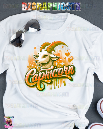 CAPRICORN-PRINTED AIRBRUSH SHIRTS (STYLE 3)