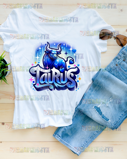 TAURUS-PRINTED AIRBRUSH SHIRTS