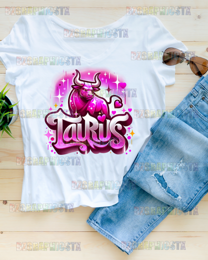 TAURUS-PRINTED AIRBRUSH SHIRTS