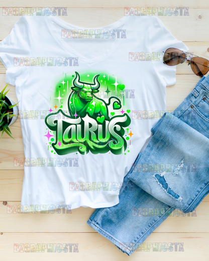 TAURUS-PRINTED AIRBRUSH SHIRTS