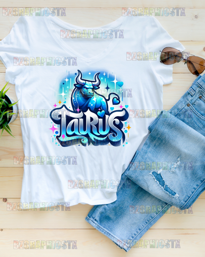 TAURUS-PRINTED AIRBRUSH SHIRTS