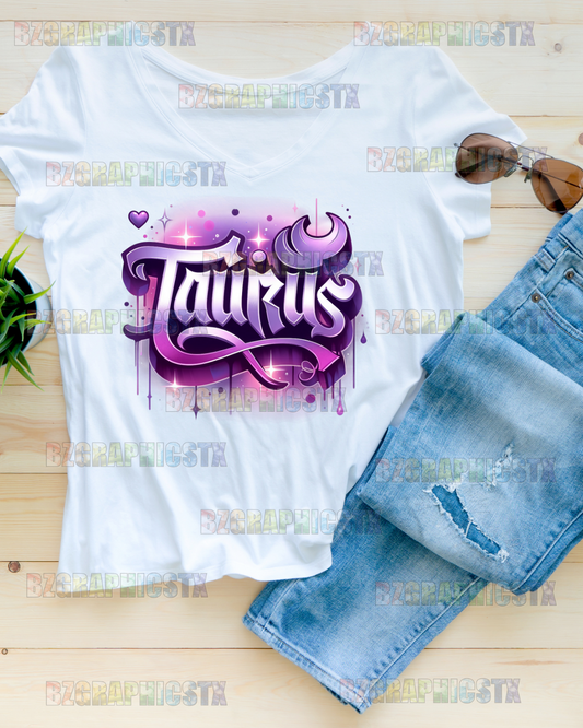 TAURUS-PRINTED AIRBRUSH SHIRTS