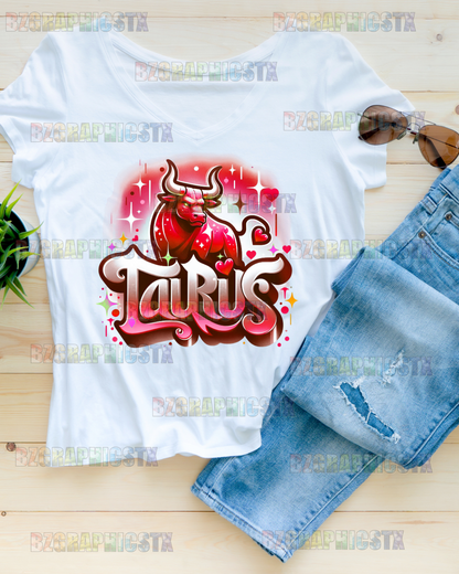 TAURUS-PRINTED AIRBRUSH SHIRTS